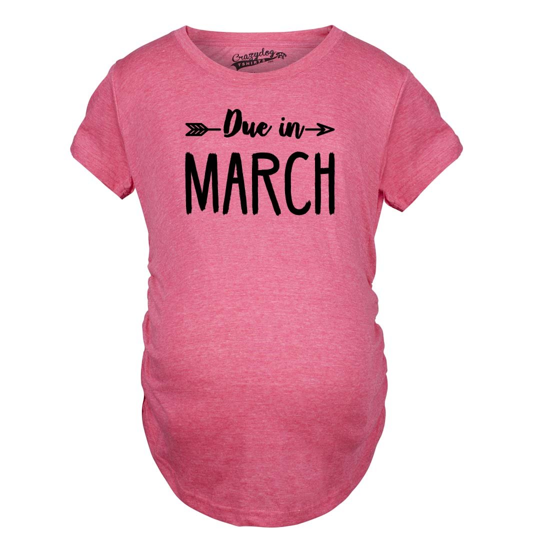Funny Maternity T-Shirt for March Due Date - Cute Pregnancy Announcement Shirt for Expecting Moms - Perfect for Baby Showers & Gender Reveal Parties