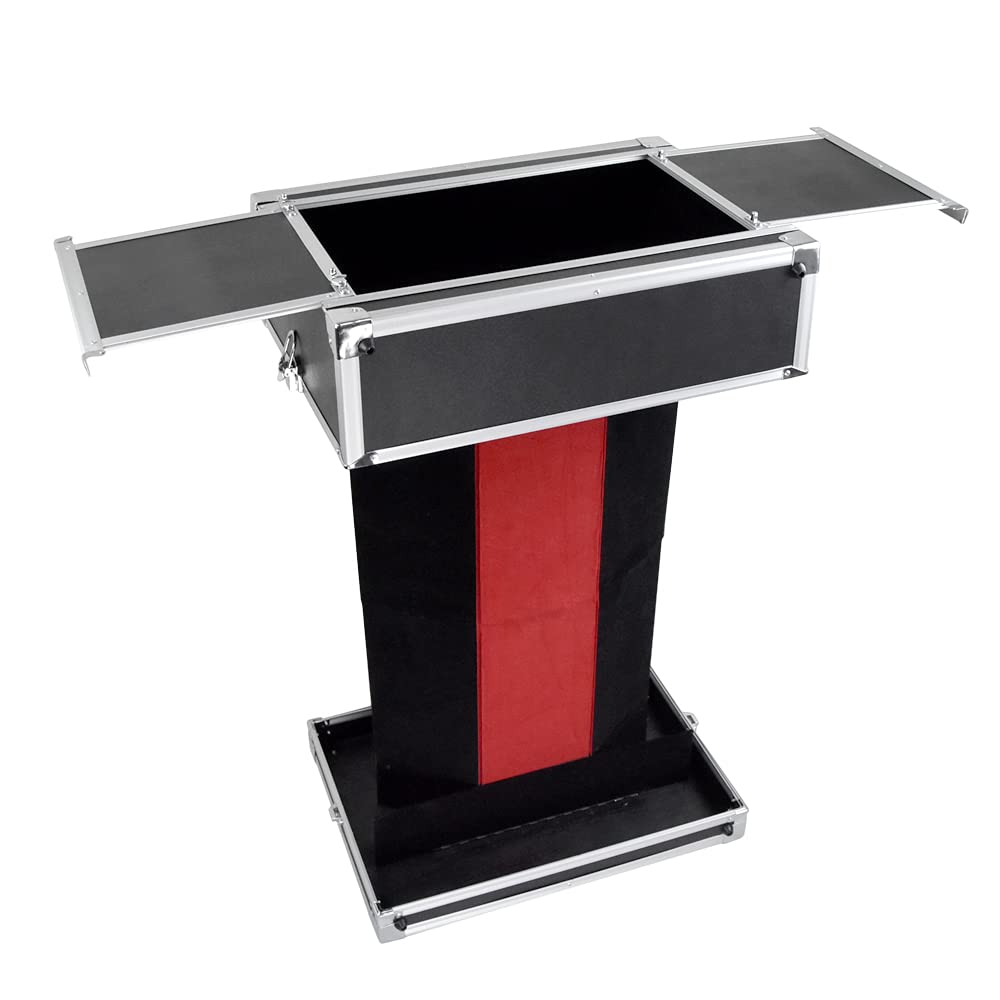 Professional Magician Folding Table & Carrying Case - Portable Magic Tricks Stage Illusions Accessories for Performances, Shows, and Events