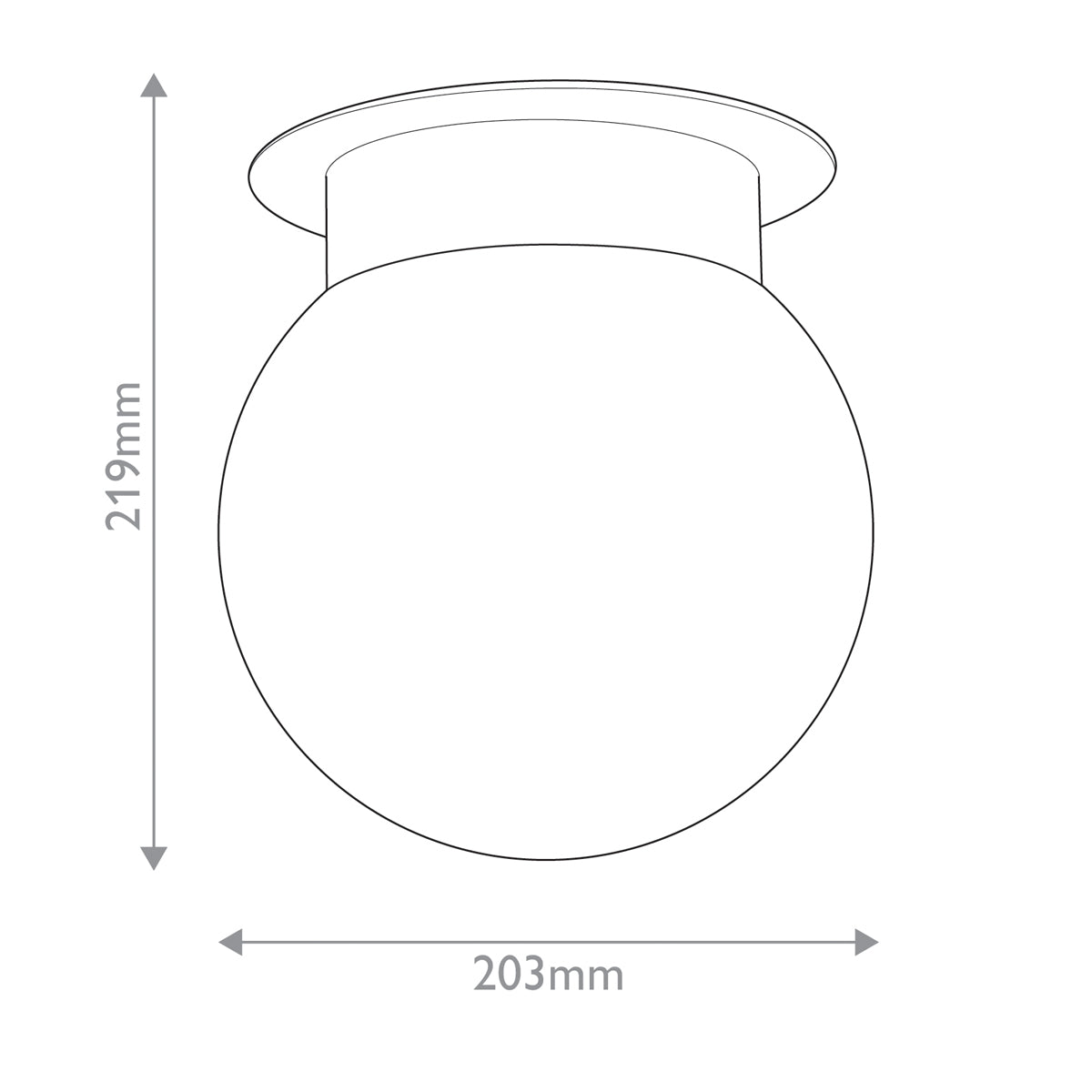 Albers Flush 1 Liter E27 Ceiling Light Fixture - Modern LED Lighting for Bedroom, Living Room & Hallway