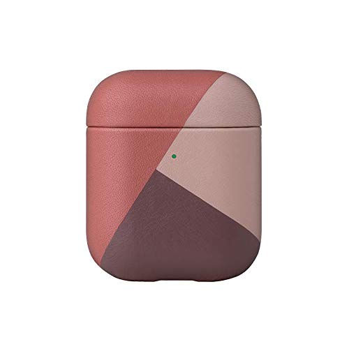 Native Union AirPods Case with Marquetry Design & Wireless Charging Pad - Rose Gold | Compatible with AirPods, iPhone & Qi Devices | Perfect for Travel, Office & Home Use