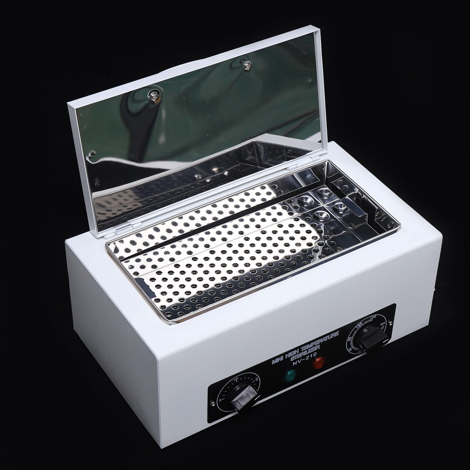 1.5L Dry Heat Sterilizer Cabinet - 300W High Temperature Sterilizer Box with Adjustable 120-Min Timer (110V) | Professional Salon Equipment for Nail Tools, Spa & Pedicure Instruments | Perfect for Sanitizing Beauty Tools in Salons, Spas & Home Use