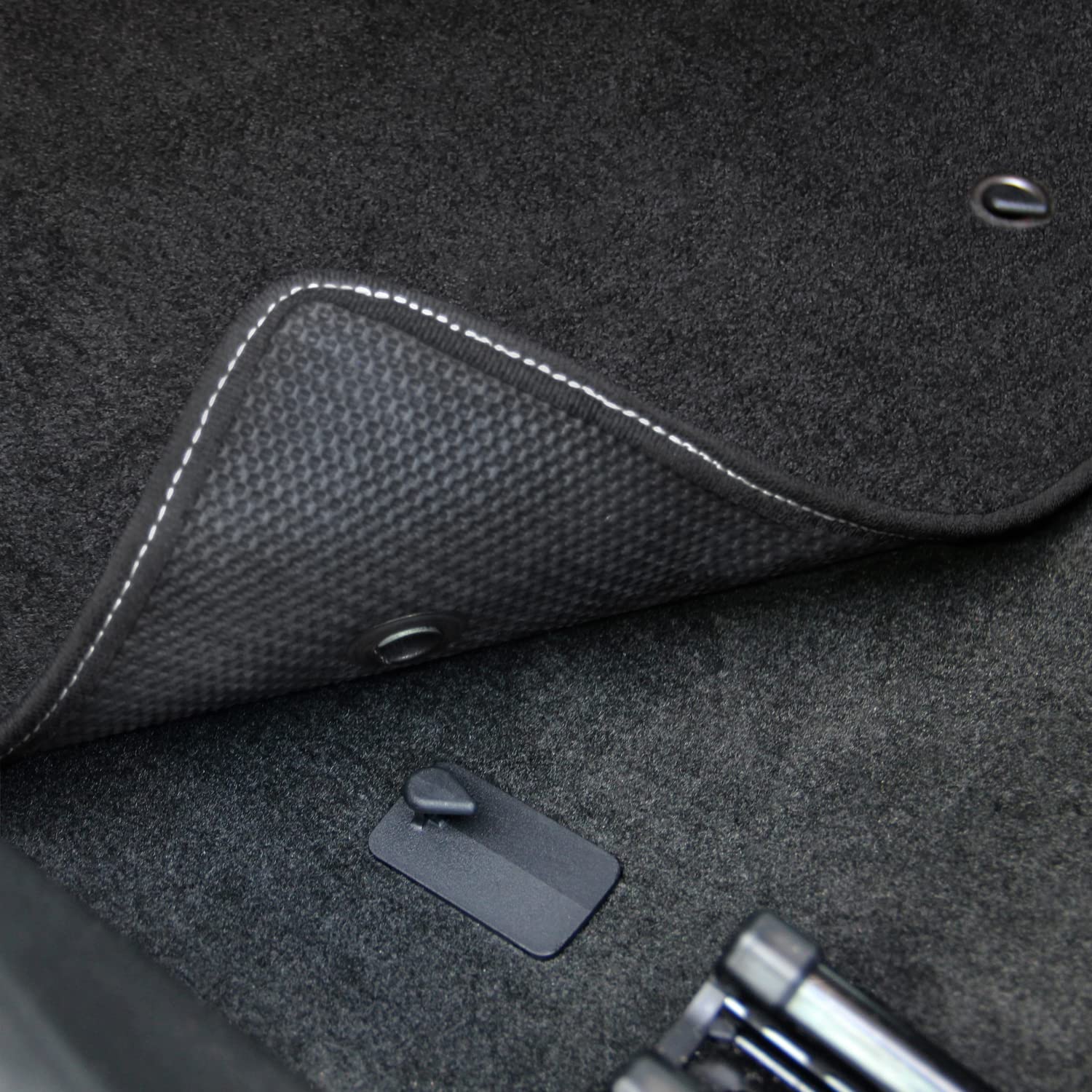 Premium Custom-Fit Carpet Floor Mats for 2021+ Dodge Charger RWD | Luxury Car Floor Liners with Red Charger & Hellcat Logo (Charcoal, 2-Piece Front Set) - Perfect for Daily Driving & Car Shows