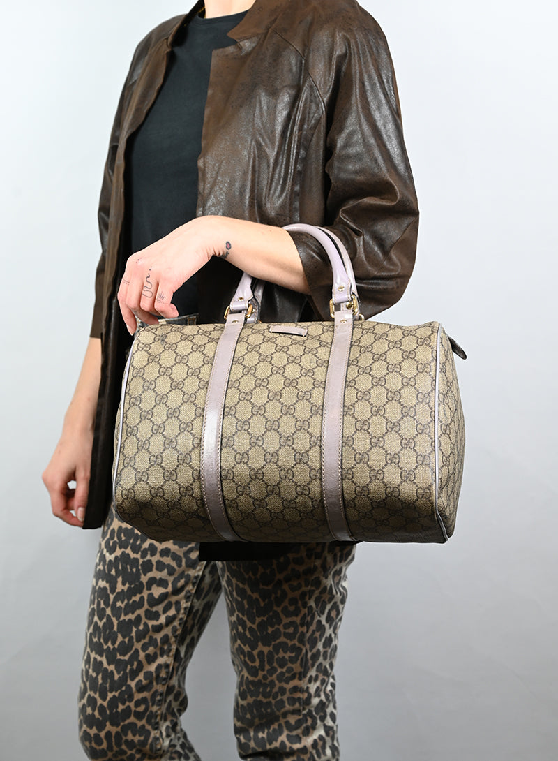 Gucci GG Monogram Bauletto Shoulder Bag in Beige - Luxury Crossbody Purse for Women, Perfect for Work, Travel & Evening Events