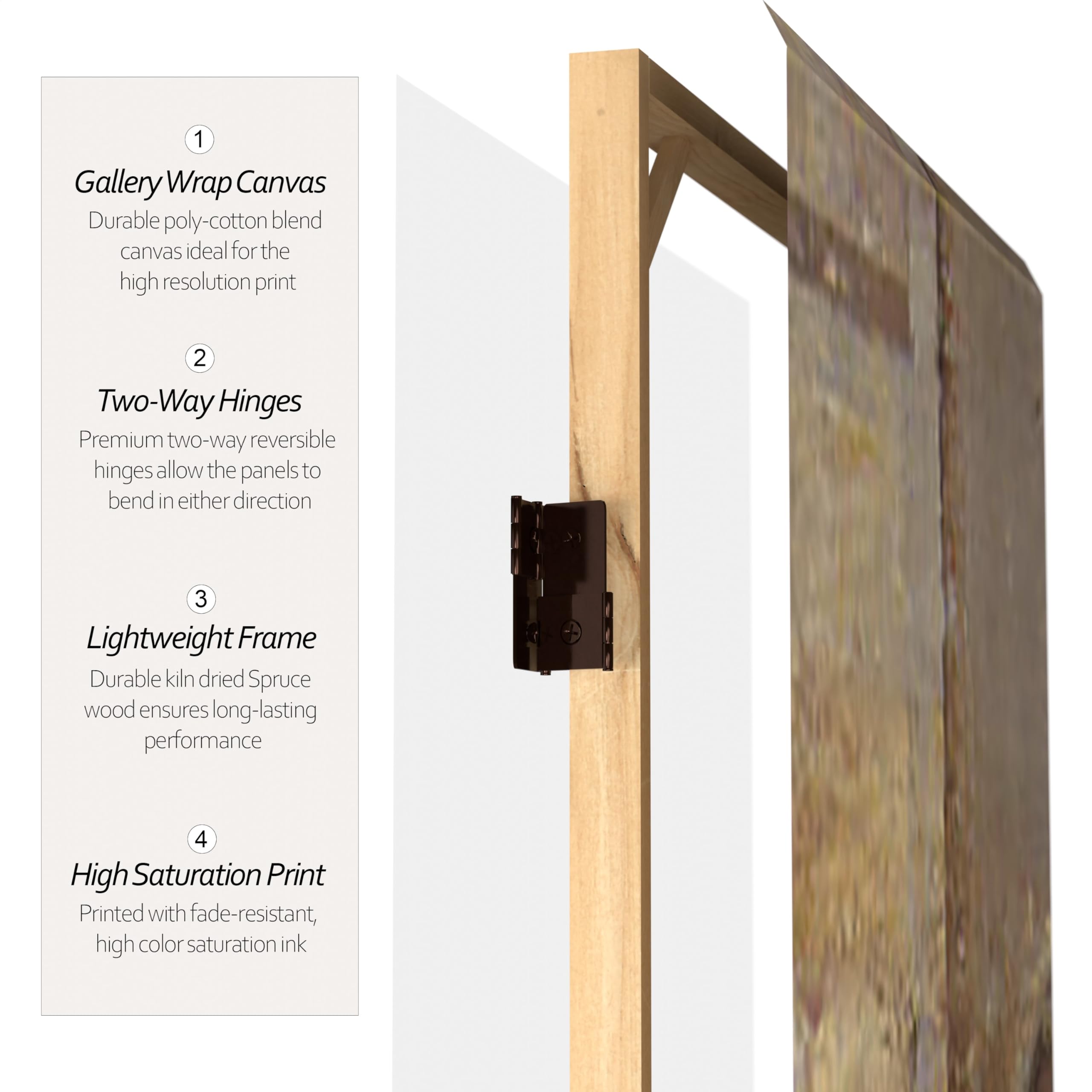 6 ft. Tall Double Sided Red Lantern Brasserie Canvas Room Divider - 71 Inch Height, 3 Panel Width for Home Decor, Office Partition & Event Space Divider
