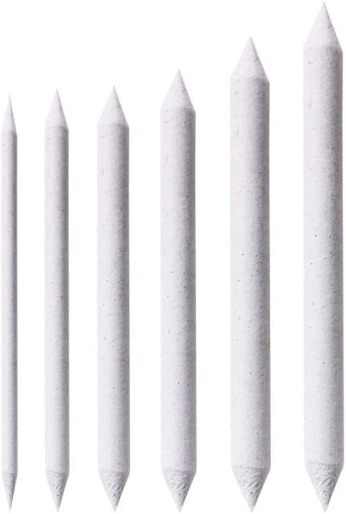6-Piece Blending Stumps and Tortillions Set for Artists - Professional Sketching, Shading & Blending Tools - Perfect for Pencil Drawing, Charcoal Art & DIY Projects