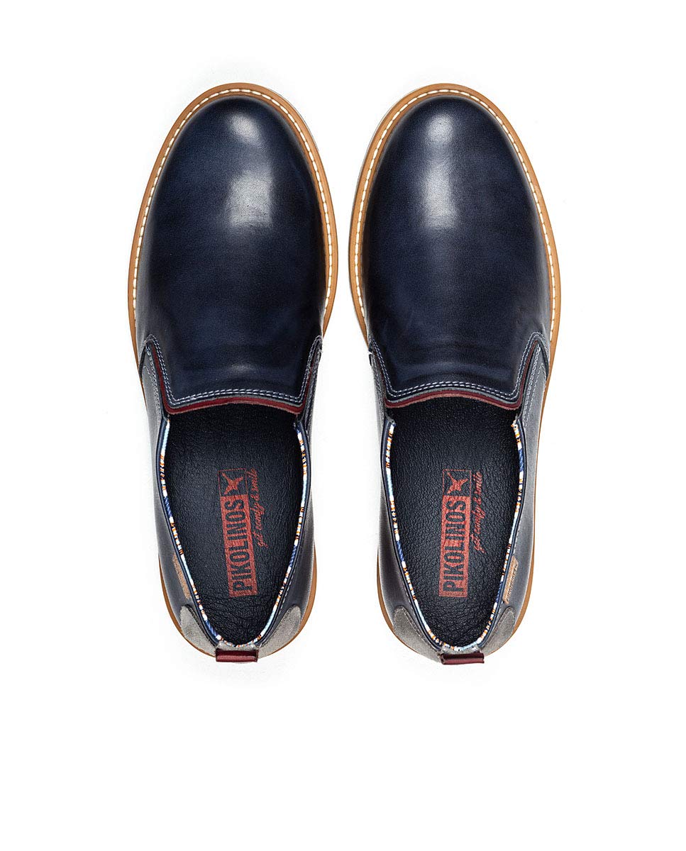 PIKOLINOS Men's Leather Loafers - Berna Style Comfortable Slip-On Shoes for Casual & Business Wear