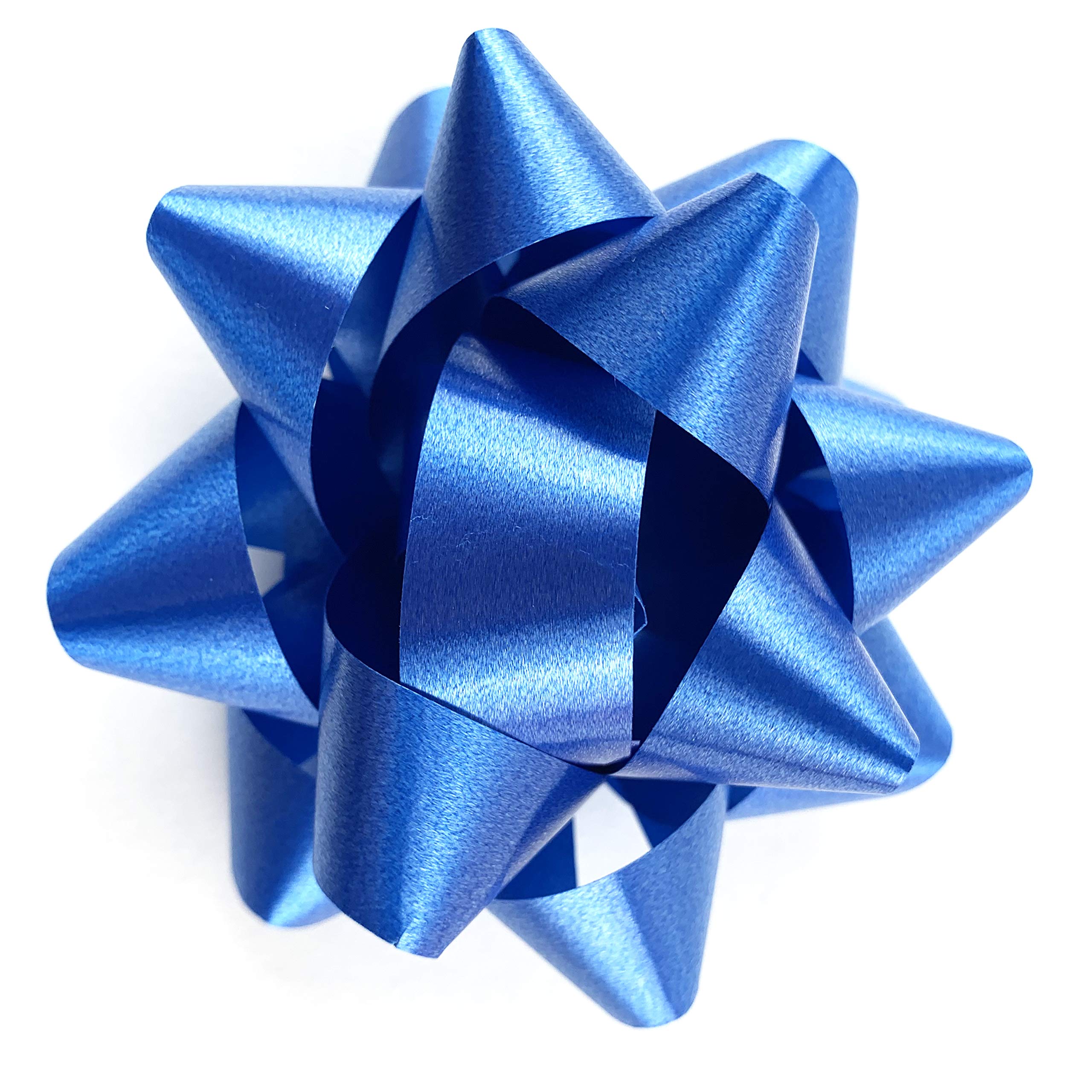 Royal Confetti Gift Bows - 15 Pack of 3.75 Inch Star-Shaped Christmas Wrapping Bows for Holiday Presents, Party Decorations & Gift Box Embellishments