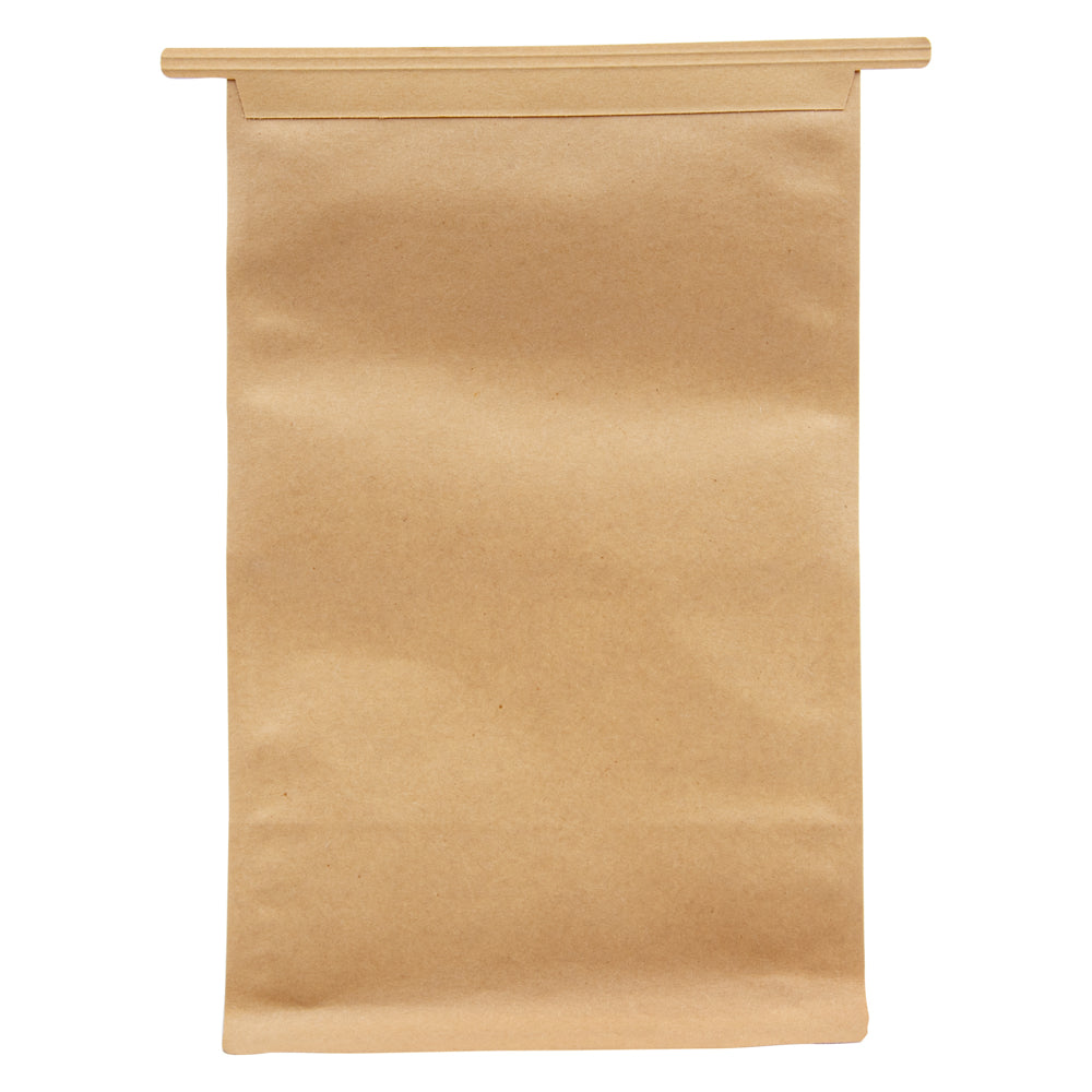 Premium Kraft Cotton Paper Tin Tie Bags with Clear Window - 6.1/4