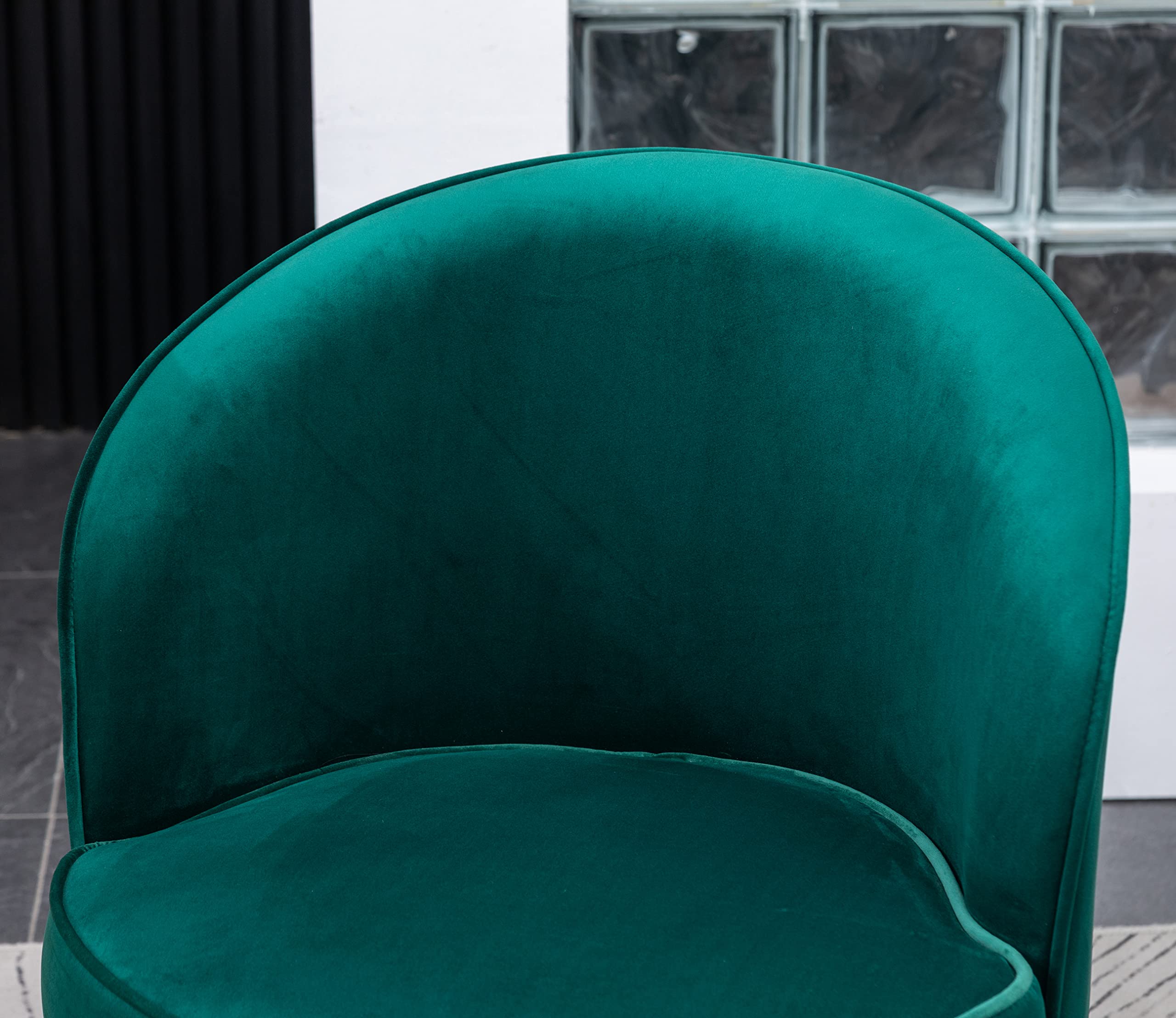 Roundhill Furniture Wania Accent Table with Chair - Modern Green Side Table for Living Room, Bedroom, or Office Decor
