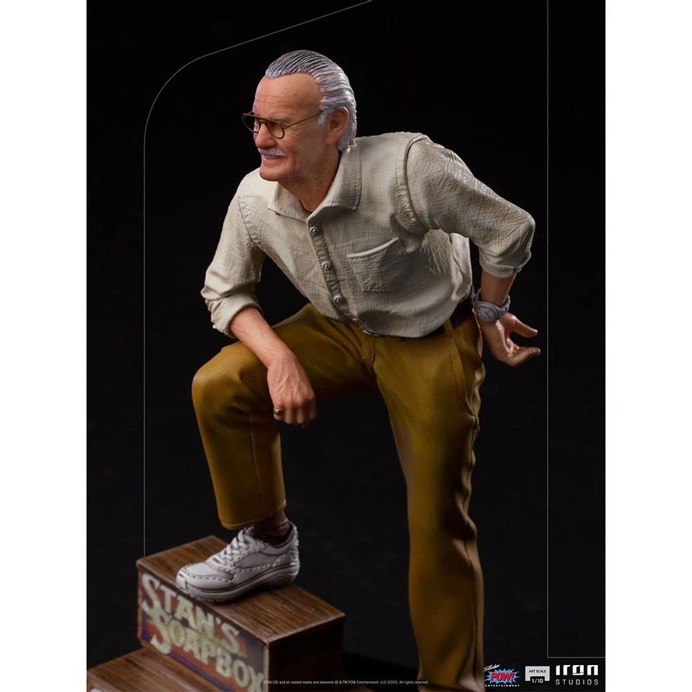 Iron Studios Stan Lee Art Scale 1/10 Statue - Marvel Comics Legend Collectible Figure for Display & Home Decor