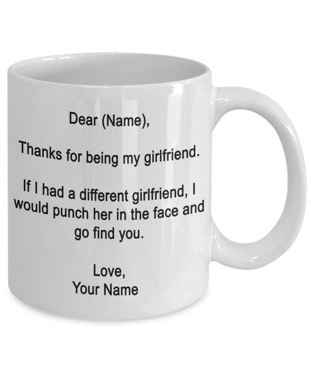 Personalized Girlfriend Coffee Mug - Custom Name & Photo Gift for Her - Perfect for Valentine's Day, Anniversary & Birthday - Ideal for Home, Office & Romantic Surprises