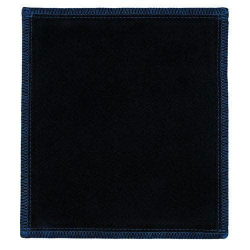 KR Strikeforce Premium Leather Shammy Pad - Royal Black for Car Detailing, Motorcycle & Furniture Care - Super Absorbent Microfiber Cleaning Cloth