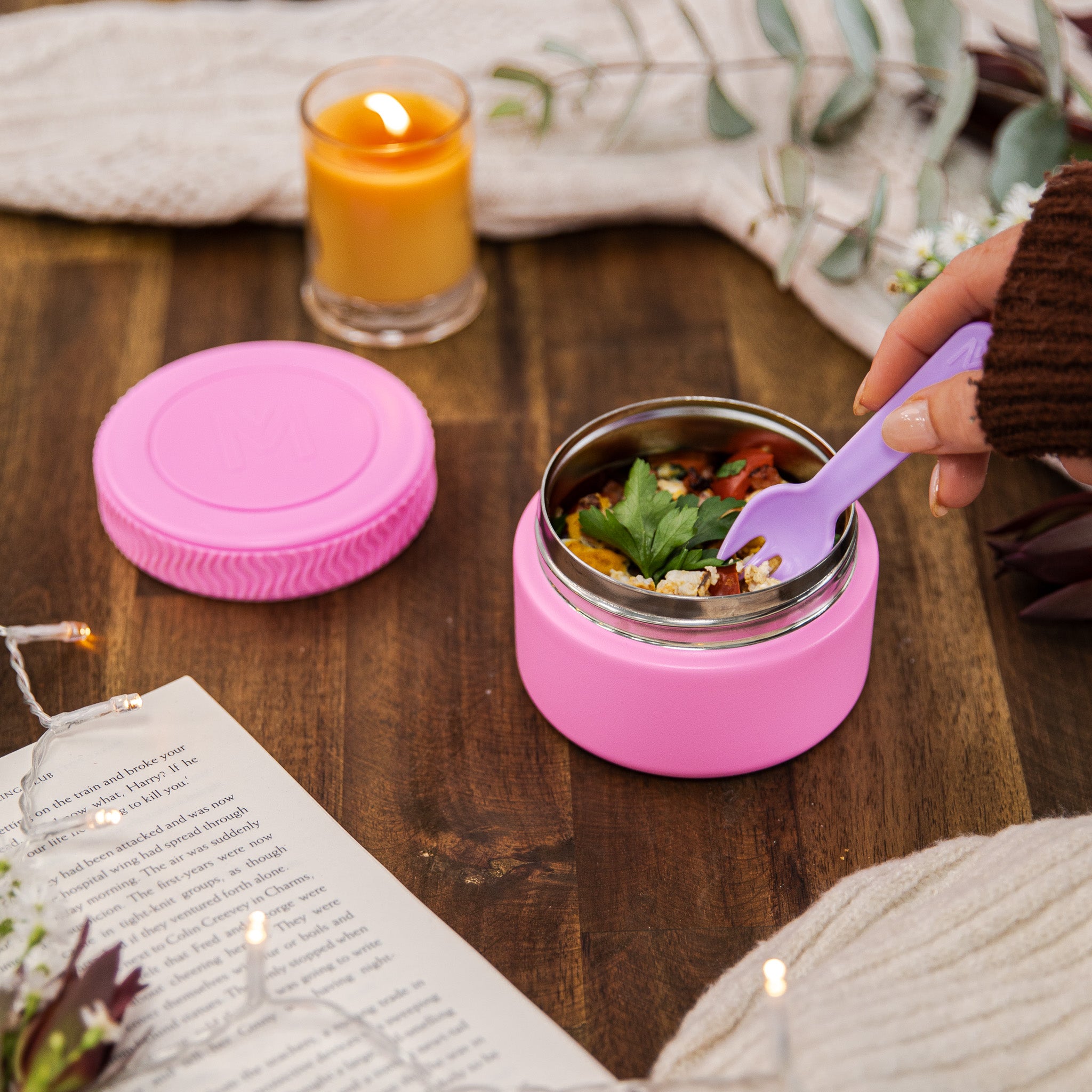 MontiiCo MINI Insulated Food Jar - Leak-Proof Stainless Steel Thermos for Hot & Cold Meals - Perfect for School Lunches, Office Meals, and Outdoor Picnics