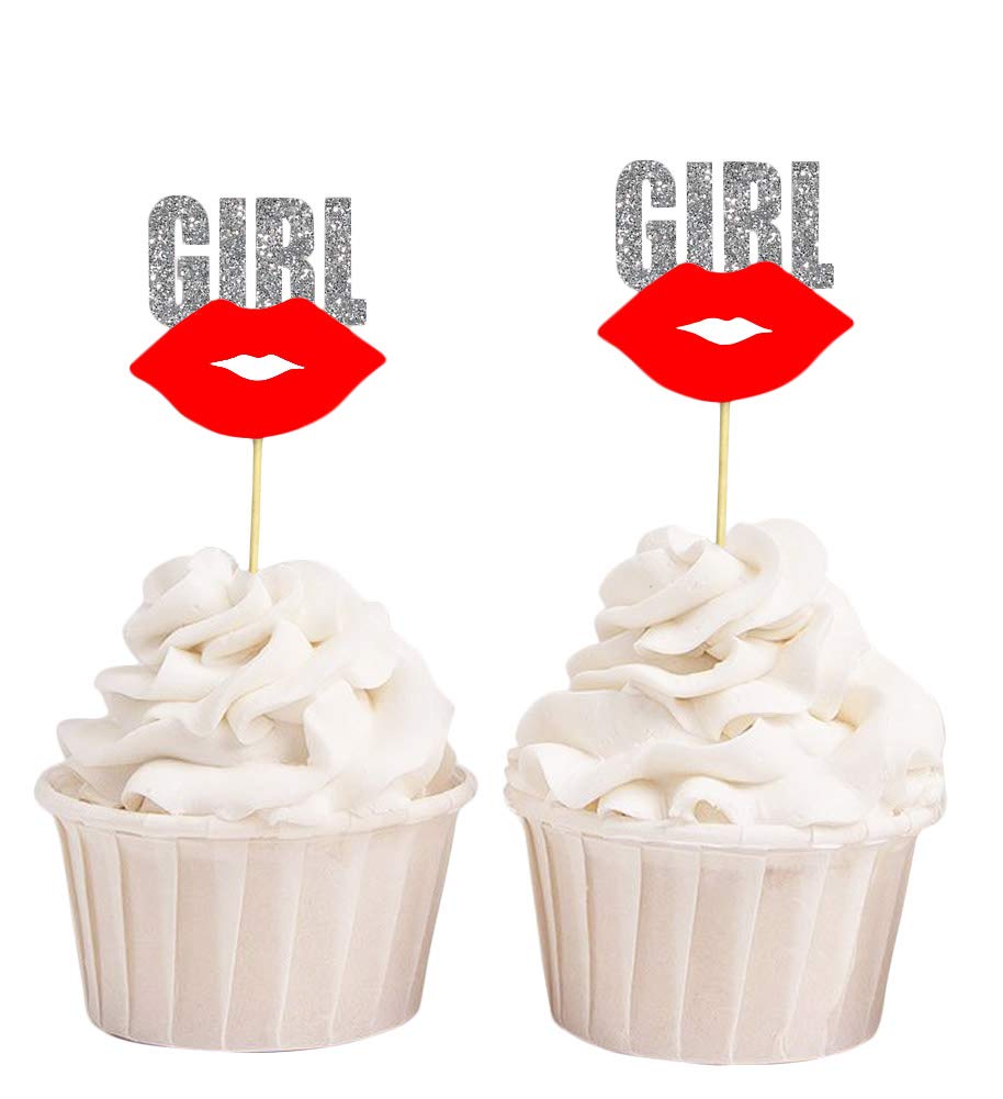 Baby Shower Cupcake Toppers - 40pcs Its a Girl Gender Reveal Party Decorations for Desserts, Cakes & Cookies | Perfect for Baby Showers, Gender Reveal Parties & Celebrations