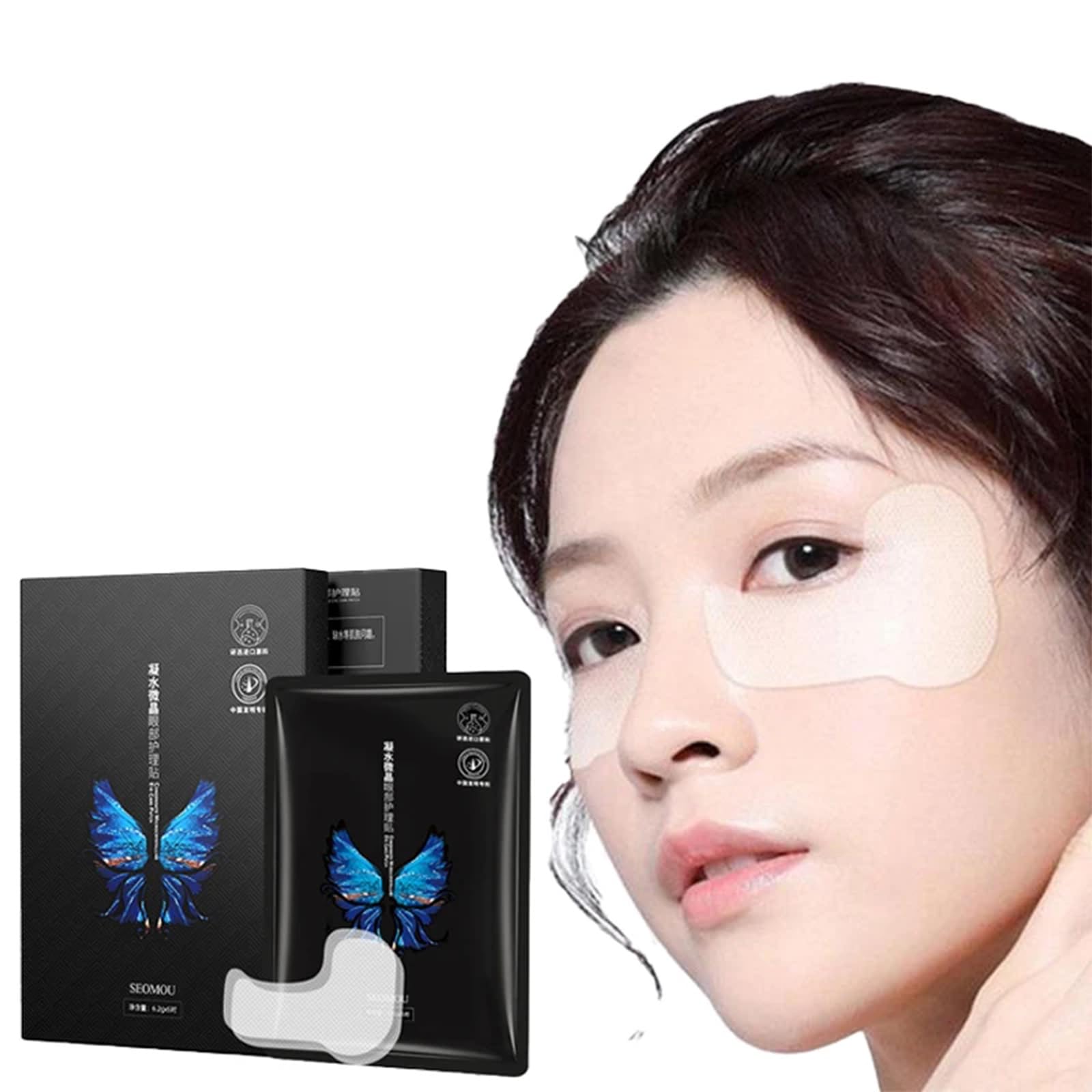 Microcrystalline Nasolabial Folds Removal Mask - Instant Wrinkle Lifting Face Mask for Eye, Forehead & Smile Lines (20 Pairs) | Anti-Aging Skincare Treatment for Smooth & Youthful Skin | Perfect for Daily Use, Special Occasions & Travel
