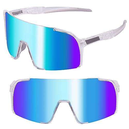 Lens:blue/Frame:transparent