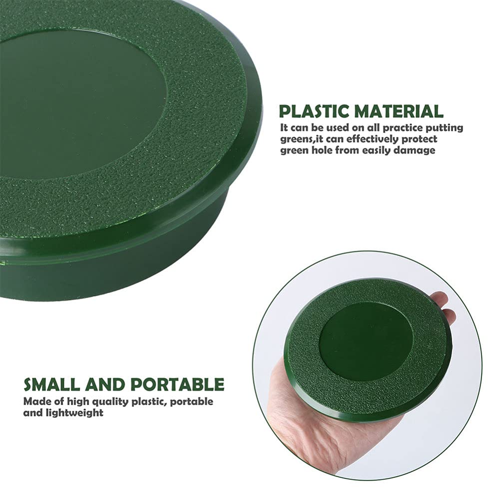 2Pcs Golf Hole Cup Covers - Durable Golf Practice Training Aids with Lid for Putting Greens, Yard, Garden & Backyard | Perfect for Outdoor Golf Training & Fun Activities