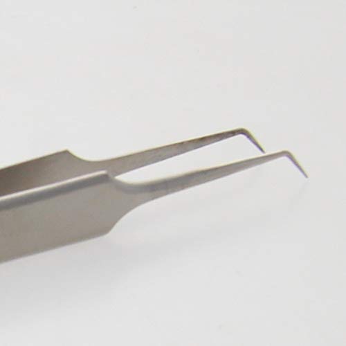 Precision Stainless Steel Tweezers Set - Anti Static, Non-Magnetic, Curved Pointed Tips for Electronics Repair, Jewelry Making, Lab Work & Detailed Crafts (2-Pack with Transparent Packaging) - Perfect for Watch Repair, PCB Assembly & Eyebrow Grooming