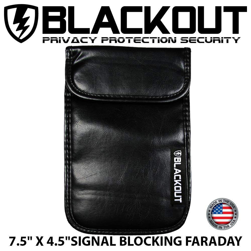 RFID Blocking Faraday Bag for Passport, Credit Cards & Phones - 7.5