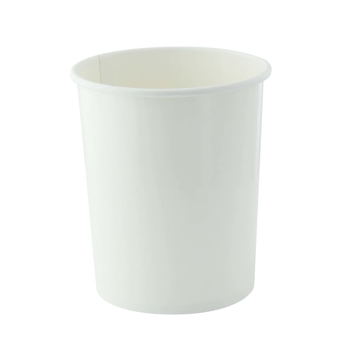 PacknWood 210SOUP24 - 650ml White Recyclable Paper Soup Cups with Lids (96mm, 500/Case) - Perfect for Weddings, Catering, and Takeout Services