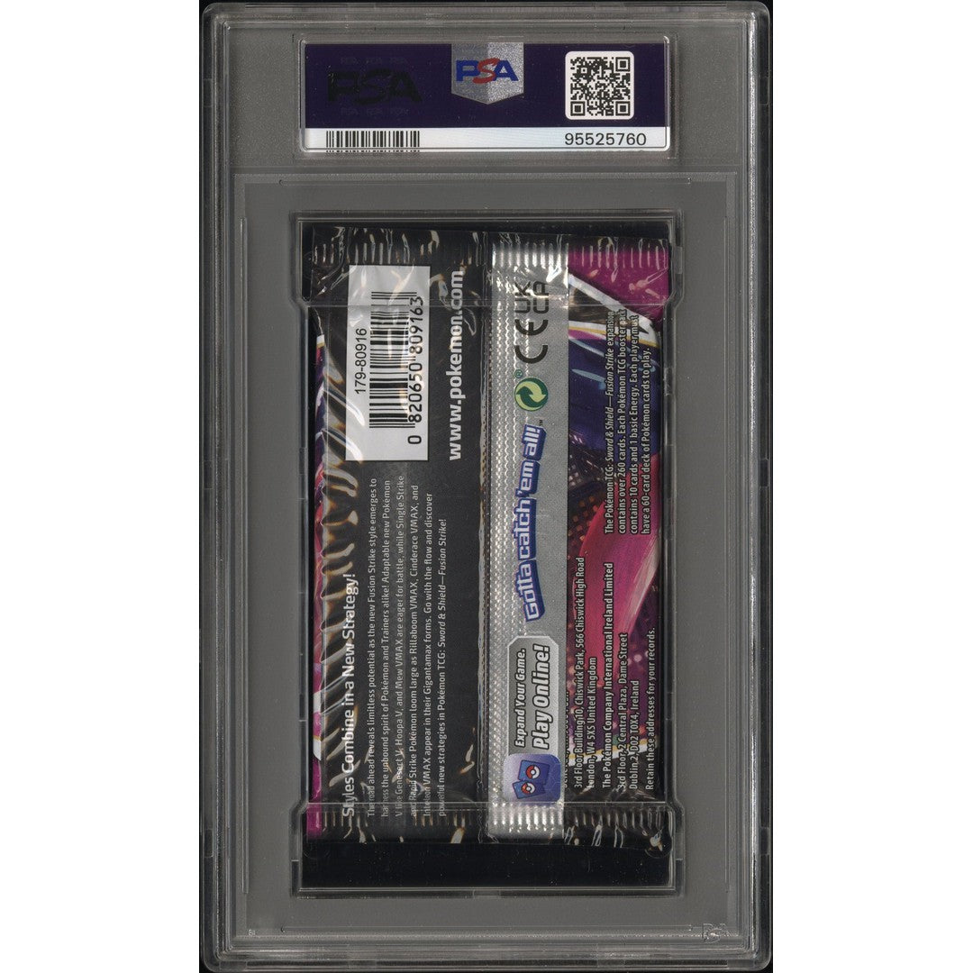 2021 Pokemon Fusion Strike Foil Pack Mew PSA 10 Graded Card - Perfect for Collectors, Gaming Tournaments & Pokemon TCG Investments