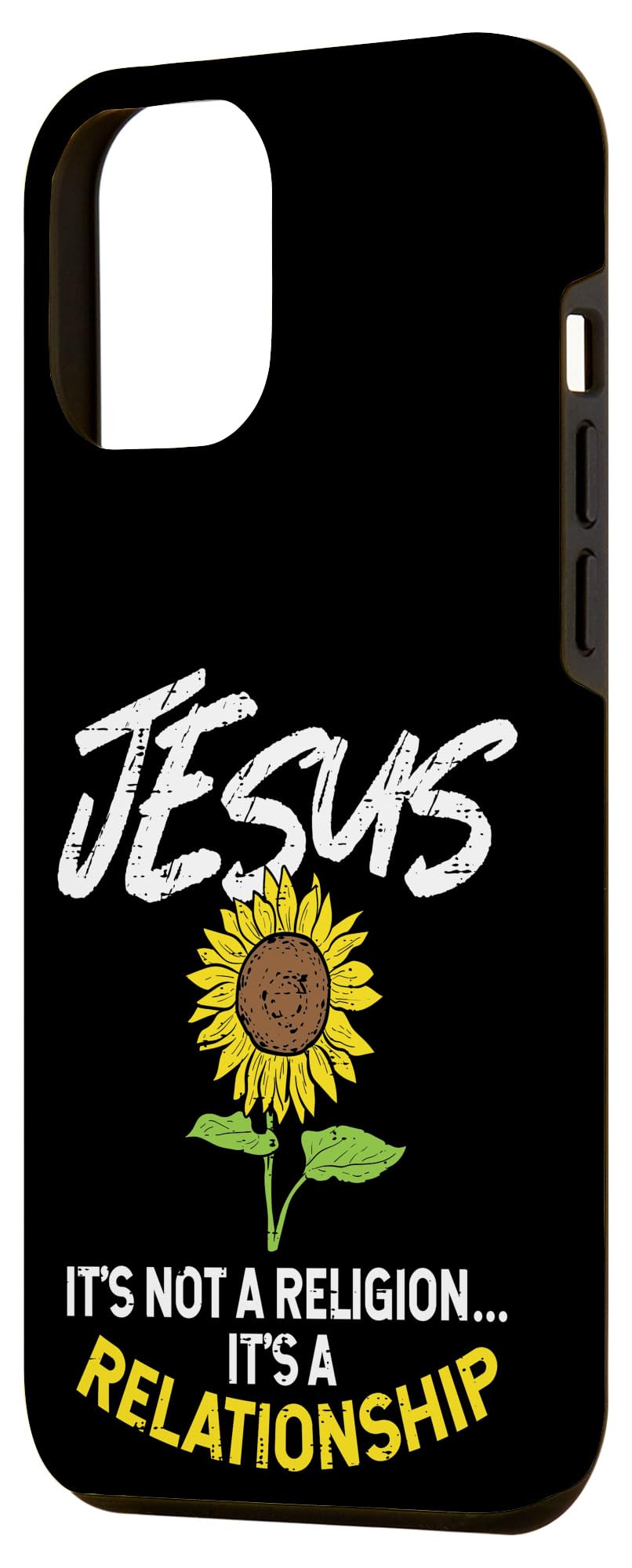 iPhone 12 Pro Max Case - Sunflower Design with Inspirational Christian Message - Perfect Gift for Believers & Faith-Based Occasions