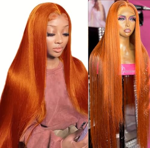 Ginger Lace Front Wigs Human Hair