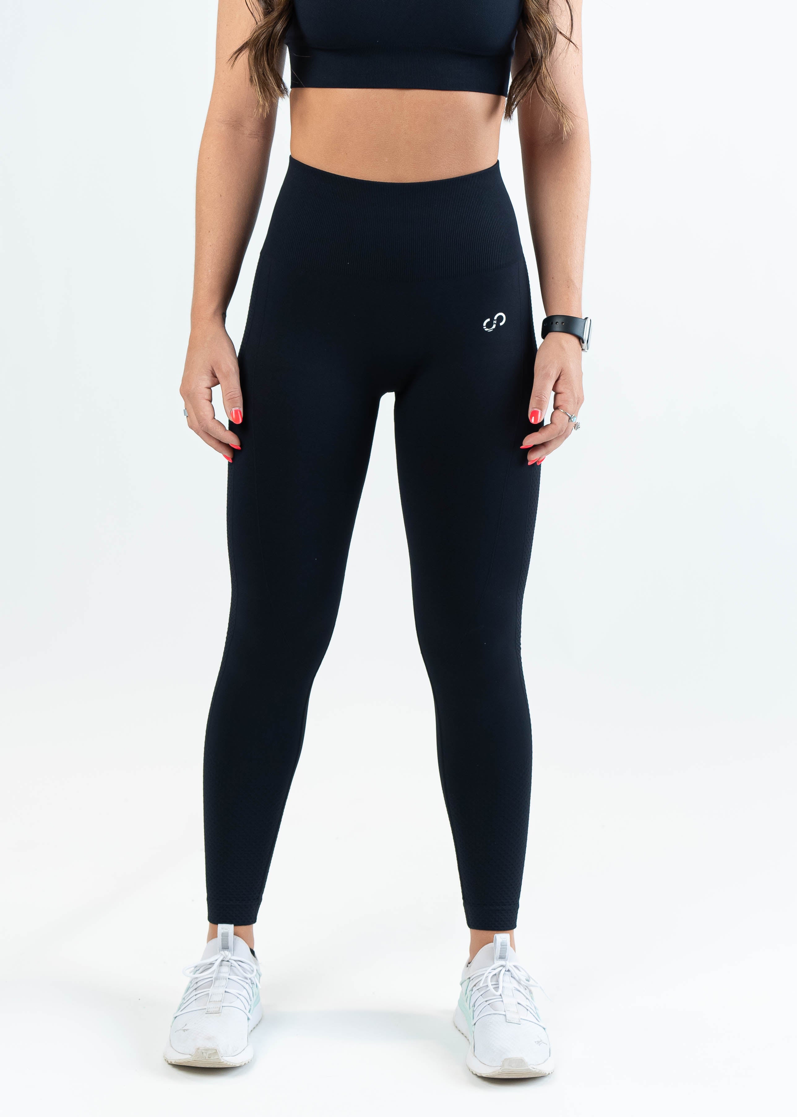High-Waisted Contour Seamless Leggings for Women - Black | Yoga, Workout, Running & Everyday Wear