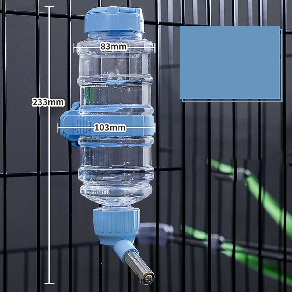 Gigicloud Hanging Dog Water Bottle with Rolling Ball - Automatic Pet Water Dispenser for Dogs, Cats, Puppies & Rabbits - Perfect for Cages, Crates & Travel Use