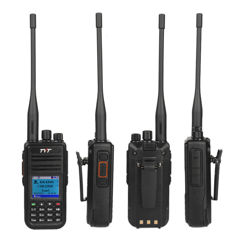 TYT MD-UV380G Dual Band DMR Two-Way Radio with GPS, 2000mAh Battery - Perfect for Outdoor Adventures, Emergency Communication, and Business Use