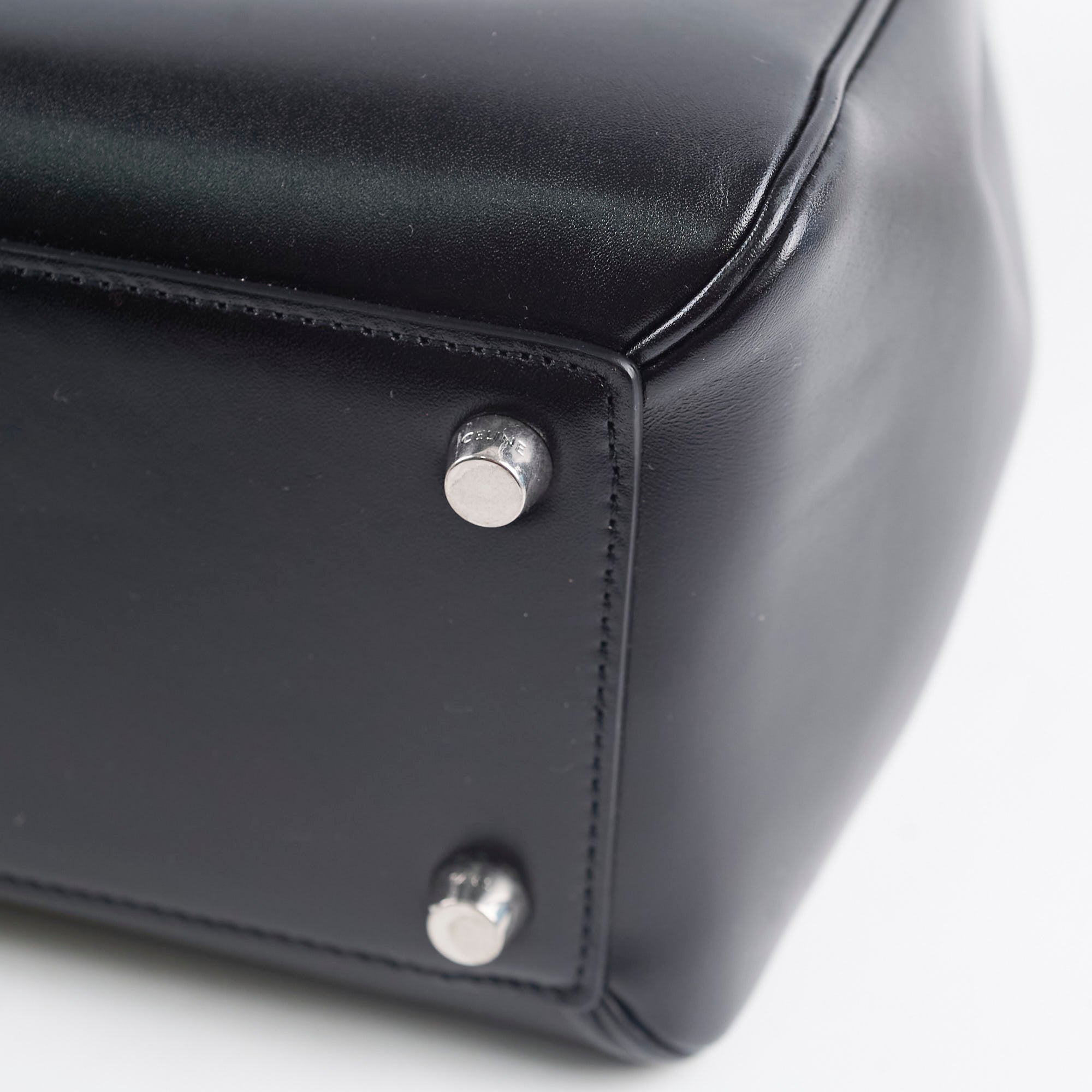 Celine 16 Medium Shoulder Bag in Black | Luxury Leather Handbag for Women | Perfect for Work, Travel & Evening Events