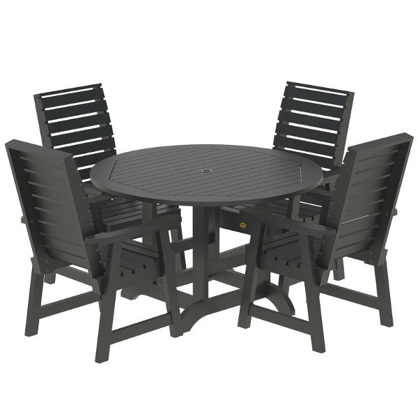 Glennville 5-Piece Round Dining Table Set - Perfect for Small Spaces, Breakfast Nooks & Outdoor Patios