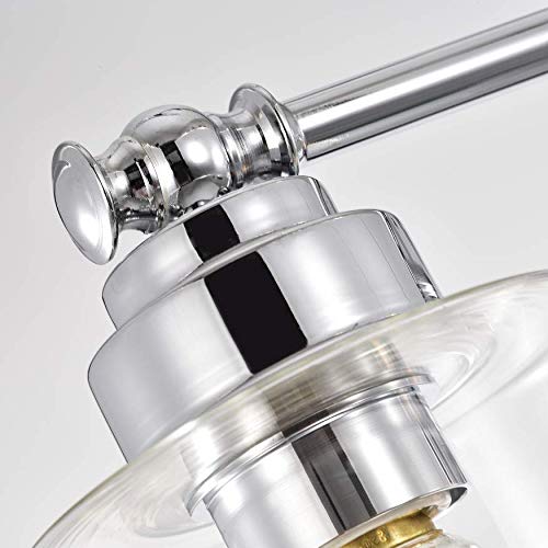 3-Light Chrome Bathroom Vanity Light Fixture - 23