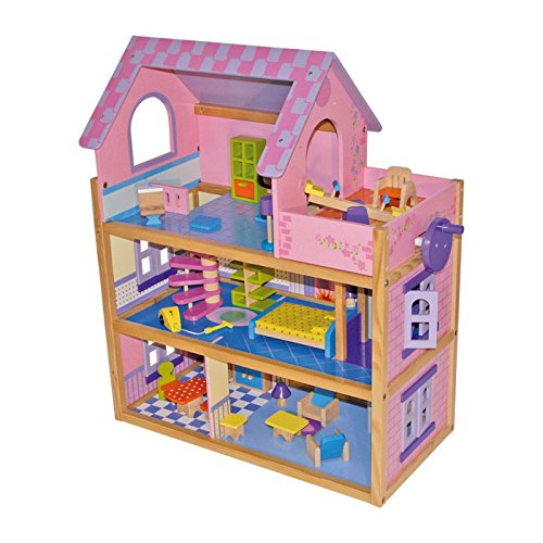 Legler Pink Classic Dollhouse for Kids Playtime