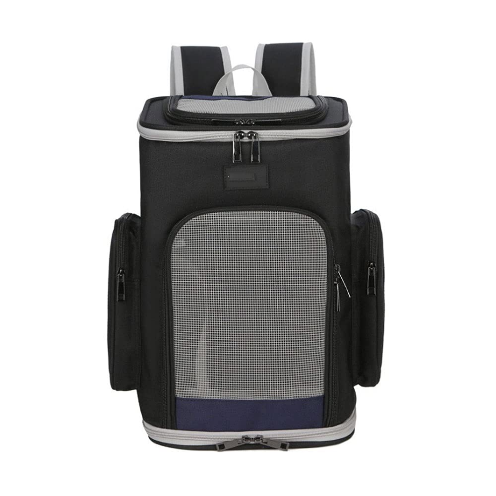 Portable Pet Carrier Backpack for Small Cats & Dogs - Foldable, Ventilated, 4-Way Entry with Safety Cushion | Ideal for Travel, Hiking & Outdoor Adventures