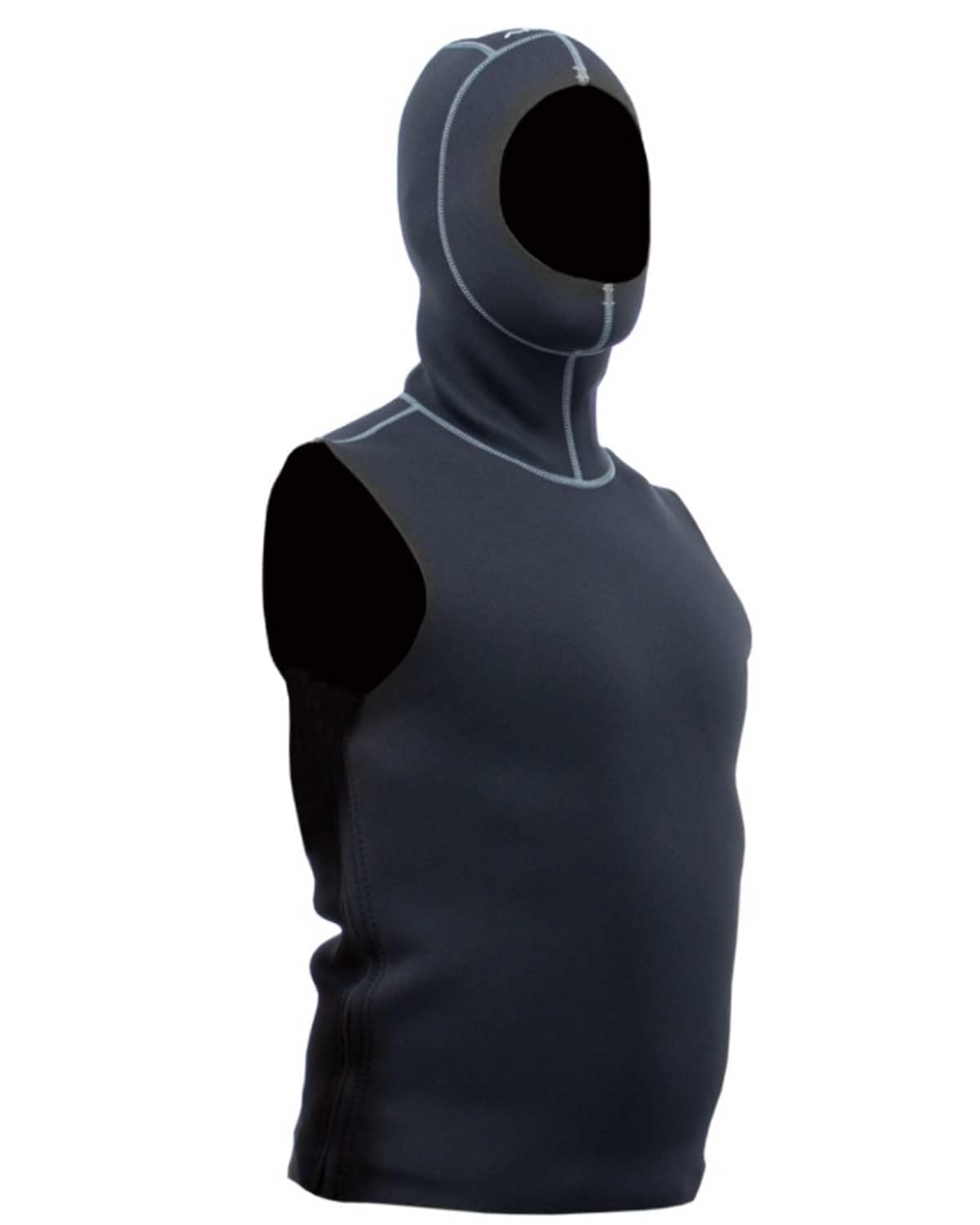 Akona 2mm Neoprene Hooded Wetsuit Vest with Side Zip - XL Size for Men & Women | Perfect for Surfing, Diving & Water Sports