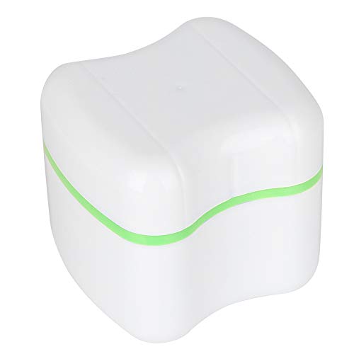 Denture Storage Case - Breathable, Quick-Drying & Durable False Teeth Container with Secure Interlayer for Elderly | Travel & Nighttime Denture Care (Green)