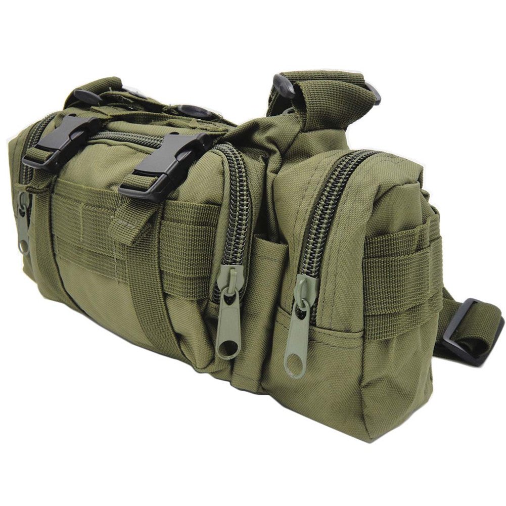 FAMI Tactical Waist Pack - Small Sling Bag with Handlebar Mount for Hiking, Cycling & Outdoor Adventures | Durable Deployment Carry Bag for Men & Women
