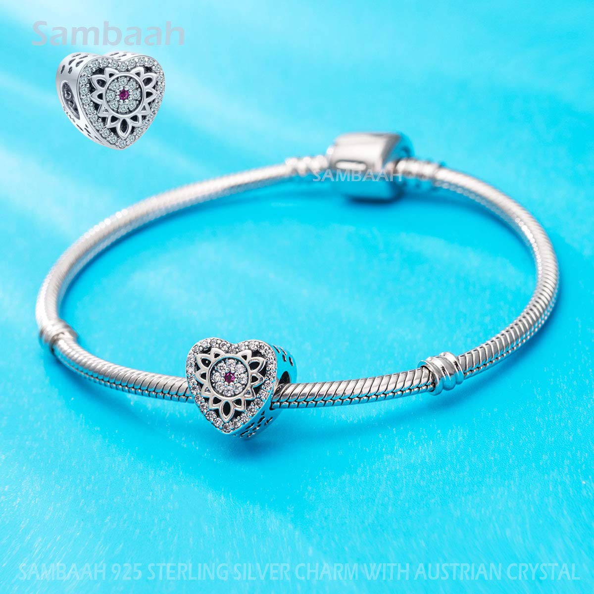 Sterling Silver Love Charm Pendants for Bracelets - Handmade Jewelry Collection for Gifts, Anniversaries & Special Occasions