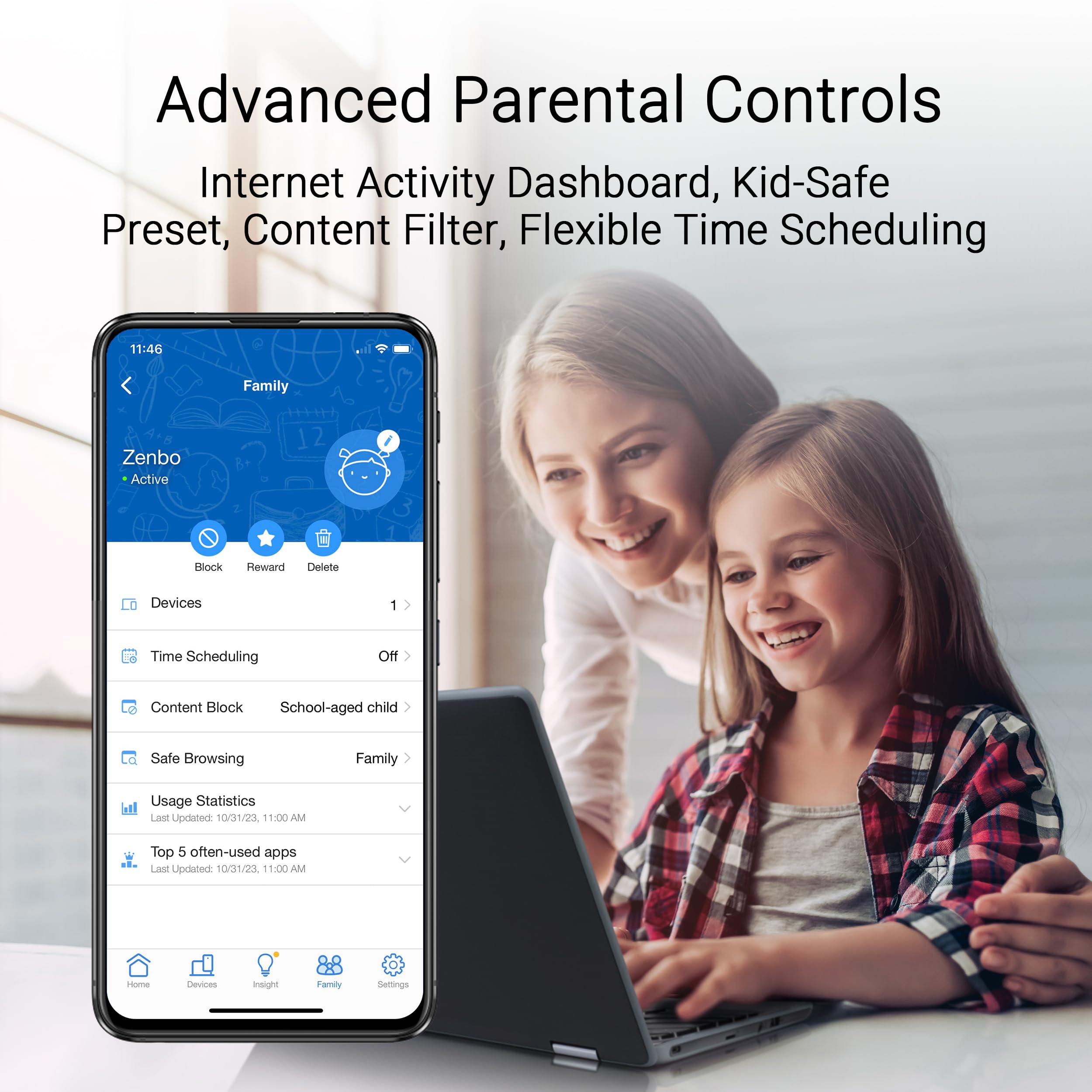 ASUS ZenWiFi BT6 Tri-Band WiFi 7 Mesh System - 9.4Gbps Speed, Covers 3000 sq.ft. (1-Pack) | 2.5G WAN Port, Advanced Security & Parental Controls | Smart Home SSIDs, 4G/5G Mobile Tethering | Perfect for Whole-Home Coverage & Gaming/Streaming