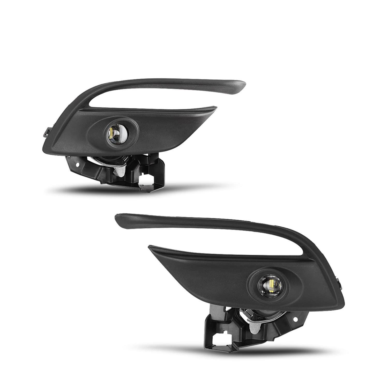 AUTOFREE LED Fog Lights for 2017-2018 Mazda 3 - Clear Lens Fog Lamp Assembly with Wiring Kit & Switch (1 Pair) - Perfect for Night Driving and Enhanced Visibility in Foggy Conditions