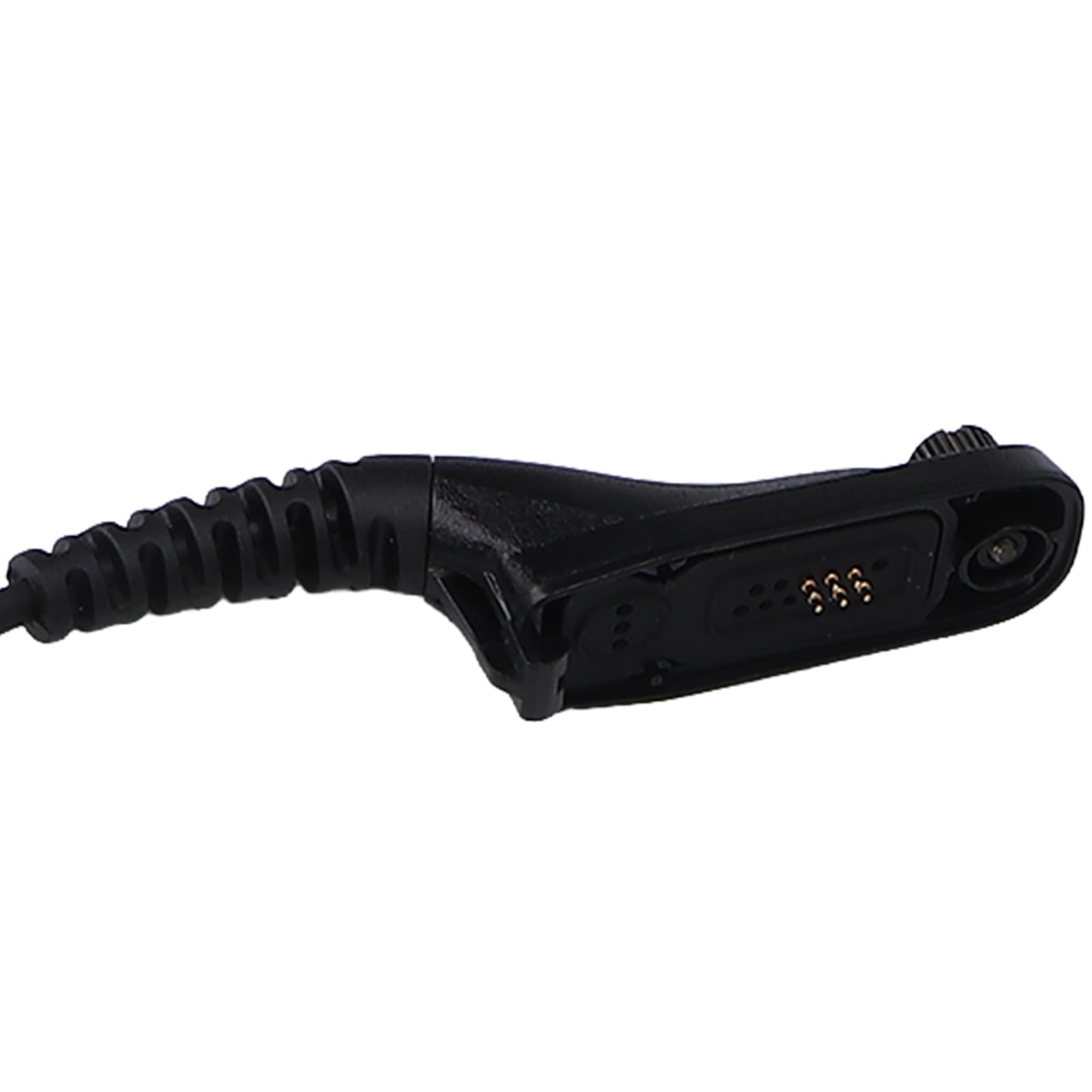 7.1mm Throat Mic Earpiece with U94 PTT - Retractable Talkie Headset for Motorola XIR P8268 P8668 - Hands-Free Communication for Security, Construction & Outdoor Activities