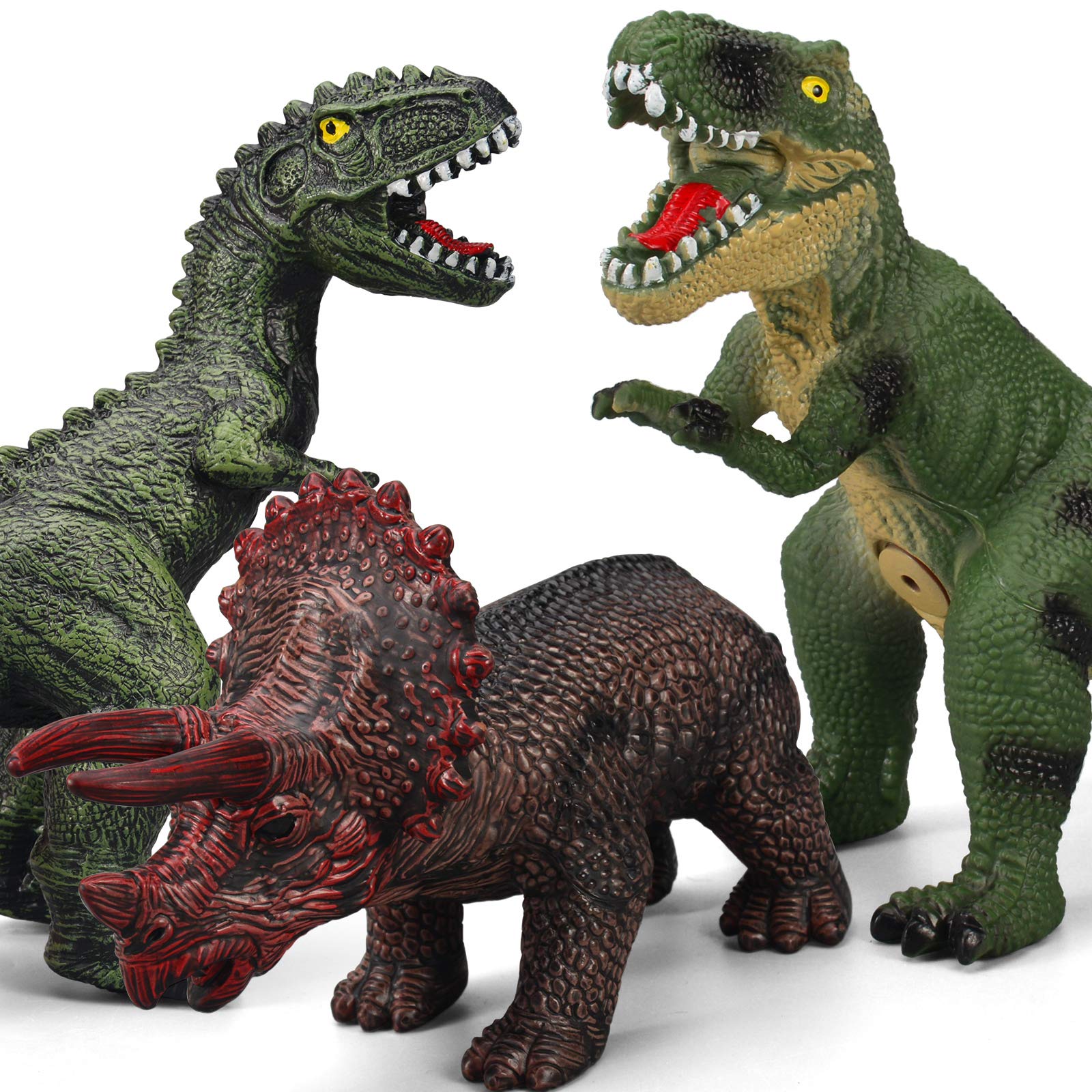 6 Piece Jumbo Dinosaur Toys for Kids & Toddlers - Large Soft Dinosaur Figures for Ages 3-5 | Perfect Dinosaur Party Favors, Birthday Gifts for Boys & Girls | Great for Imaginative Play, Educational Learning & Dinosaur Themed Decorations