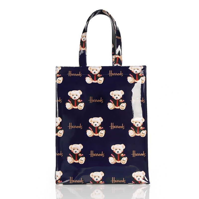 Eco-Friendly Women's Floral Tote Shopping Bag - Reusable Grocery Bag for Beach, Market & Daily Use
