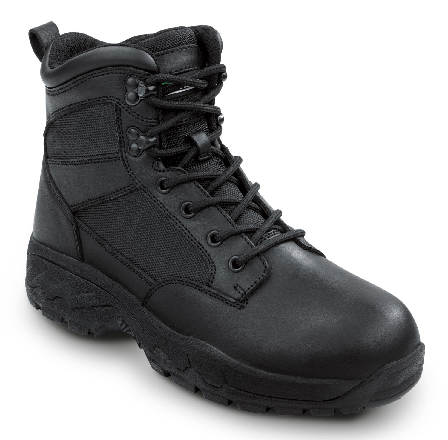 SR Max Jasper Men's Black Soft Toe Side-Zip Slip Resistant Tactical Work Boots - Durable Safety Footwear for Construction, Hiking & Outdoor Work