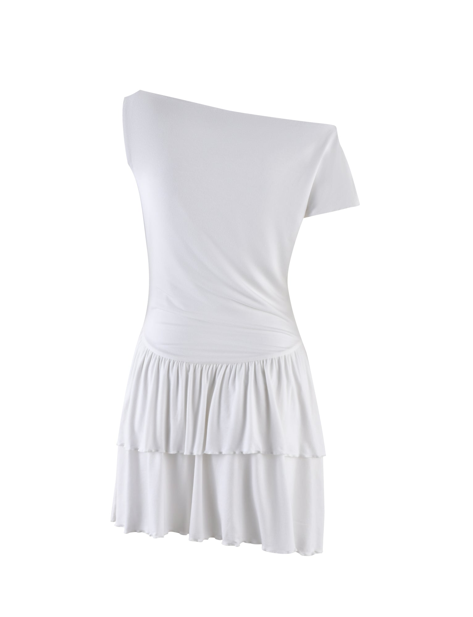 IYANNA DRESS Women's Elegant White Bone Color Midi Dress - Perfect for Weddings, Parties & Special Occasions