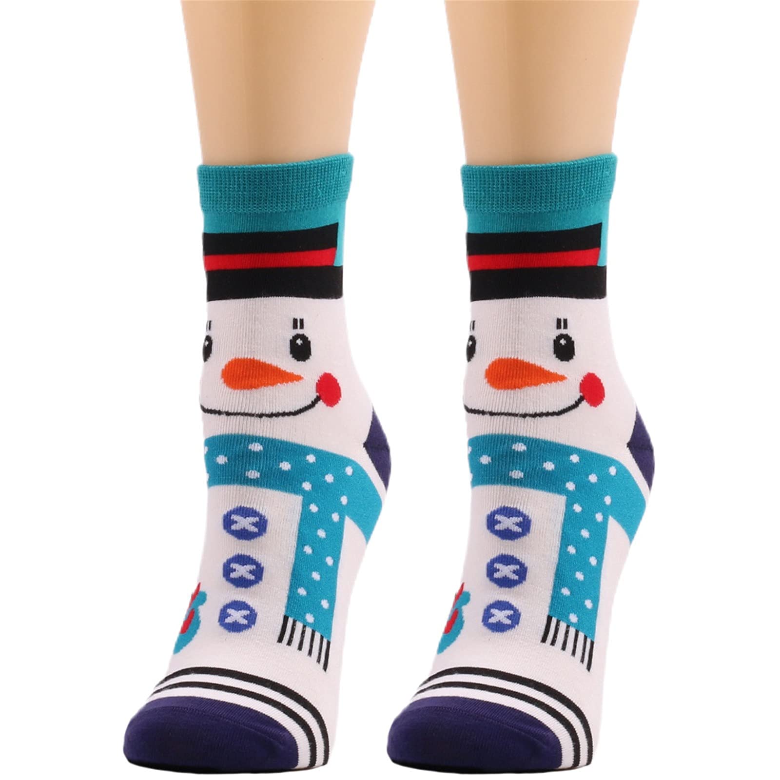 Christmas Women's Socks - Cute Plush Print Holiday Socks for Women - Super Soft & Warm Xmas Gifts - Festive Colored Winter Socks for Girls (Perfect for Christmas Parties, Gifts & Cozy Winter Days)