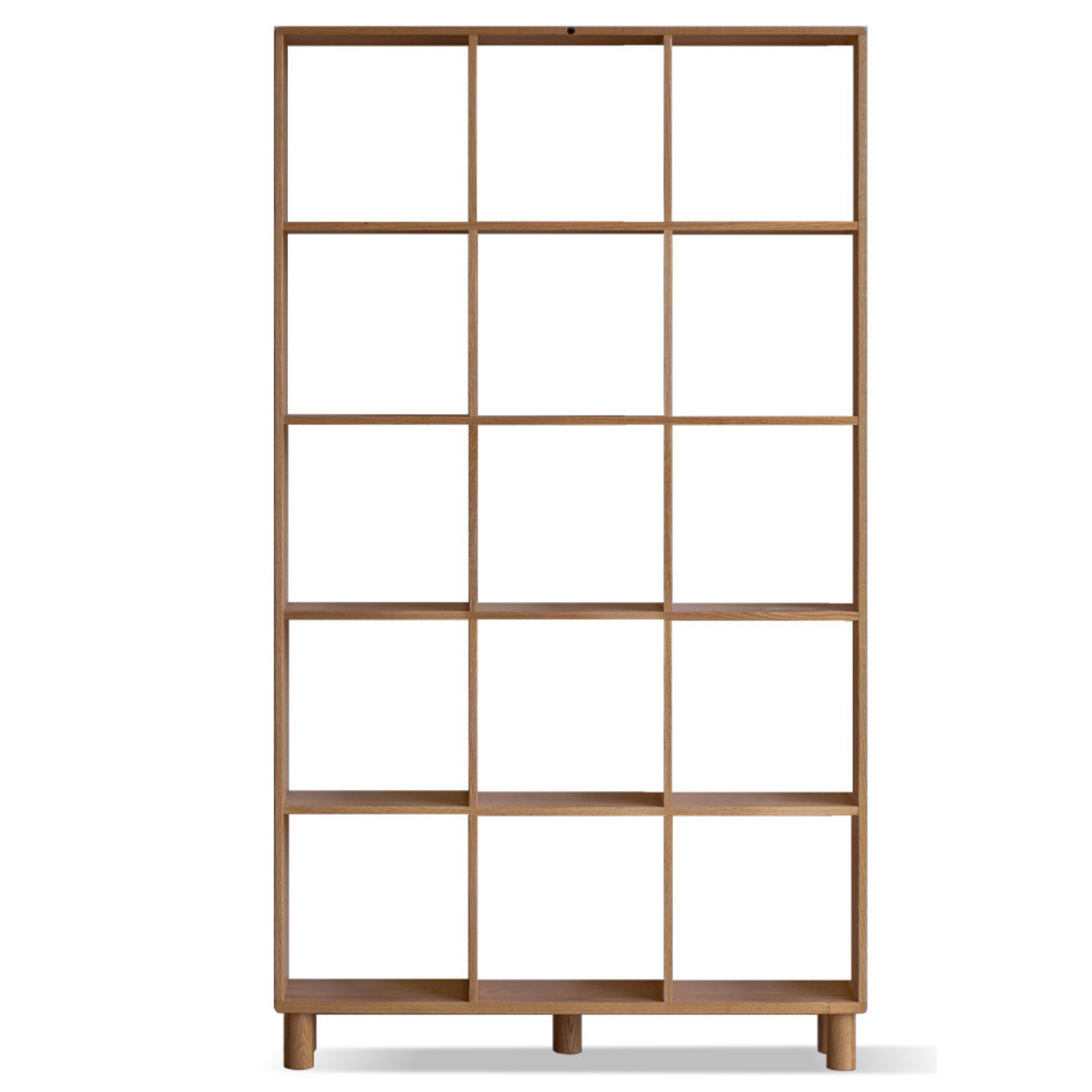 Solid Wood Bookshelf - Beech & Oak Bookcase with Free Combination - Perfect for Home Office, Living Room, and Library Storage
