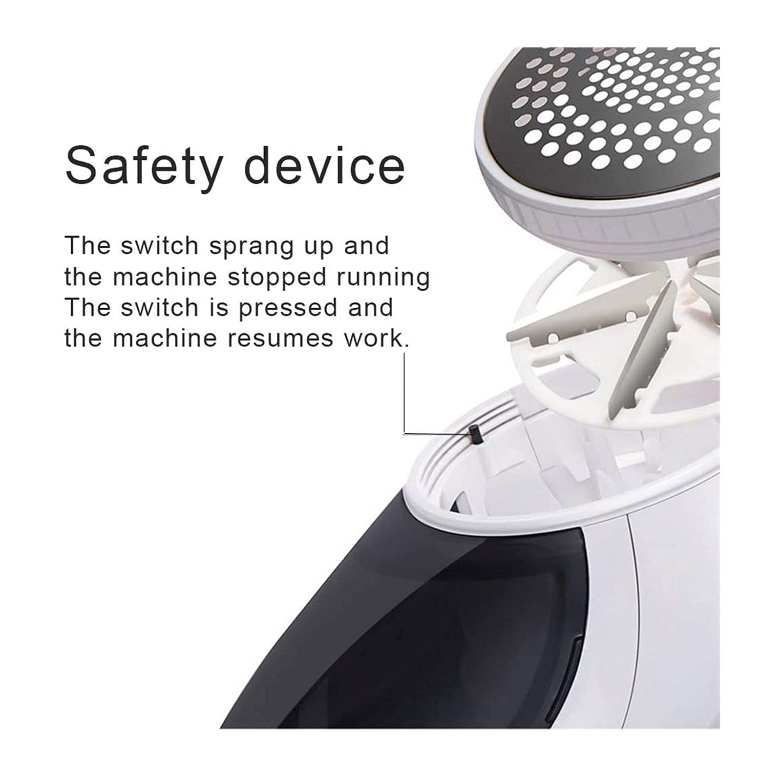 Electric Fabric Shaver & Lint Remover - Rechargeable Sweater Defuzzer for Clothes, Blankets, Furniture - White | Remove Pills from Sweaters, Coats, Sofas & More
