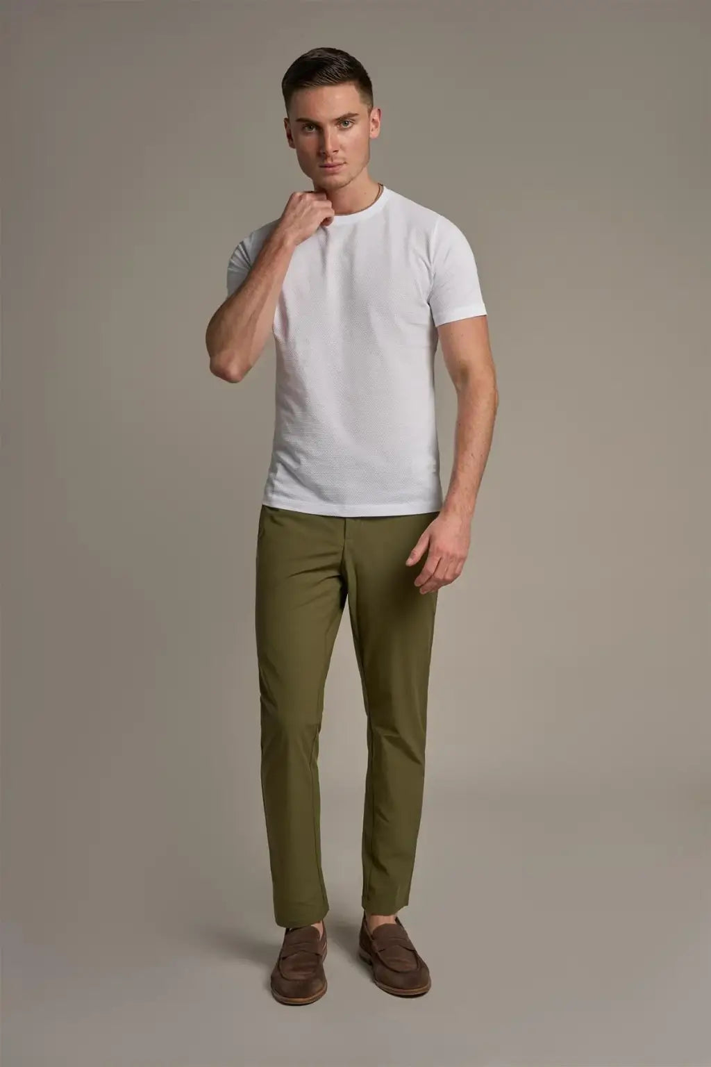 Cavani Men's Byron White T-Shirt - Classic Cotton Crewneck Tee for Casual Wear & Everyday Outfits | Perfect for Work, Gym, and Weekend Style
